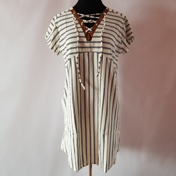 NWT PAPER CRANE ANTHROPOLOGIE FRENCH TERRY DRESS - Picture 3 of 5